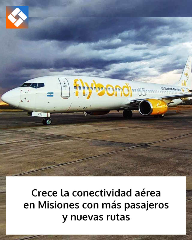 Crece la conectividad aérea en Misiones con más pasajeros y nuevas rutas