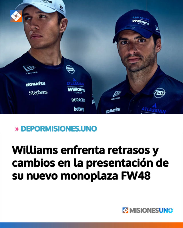 Williams enfrenta retrasos y cambios en la presentación de su nuevo monoplaza FW48