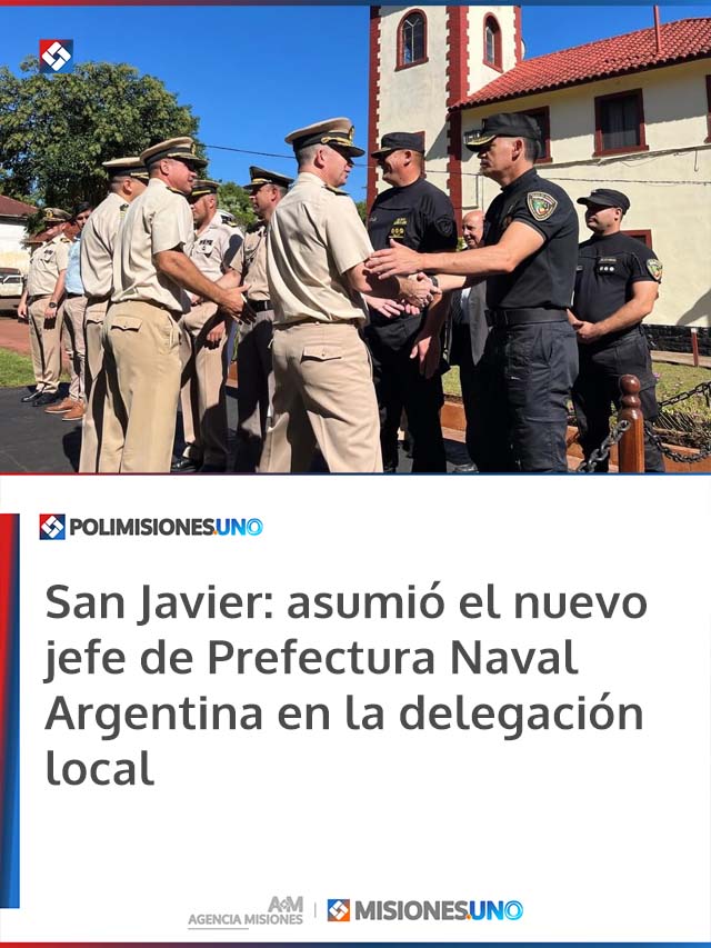 San Javier: asumió el nuevo jefe de Prefectura Naval Argentina en la delegación local