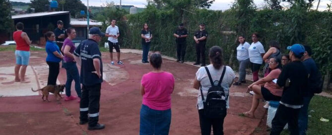 Nuevo encuentro entre Policía, Municipio y vecinos para reforzar la seguridad en barrio Santa Rosa