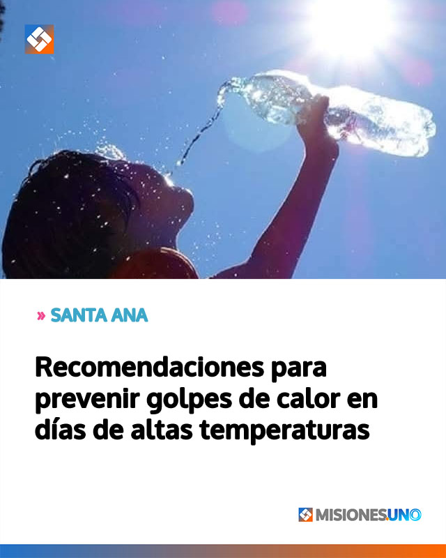 SANTA ANA: Recomendaciones para prevenir golpes de calor en días de altas temperaturas