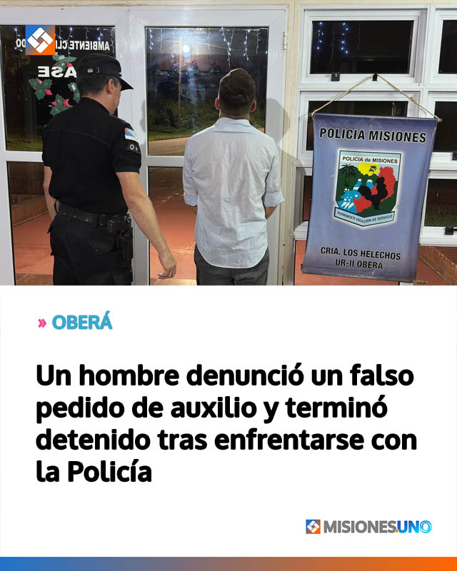 Un hombre denunció un falso pedido de auxilio y terminó detenido tras enfrentarse con la Policía