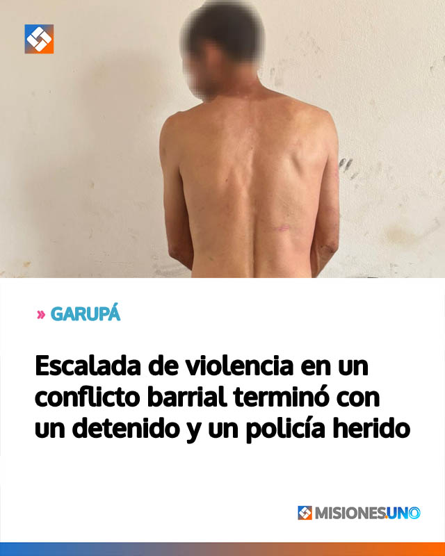 Escalada de violencia en un conflicto barrial terminó con un detenido y un policía herido