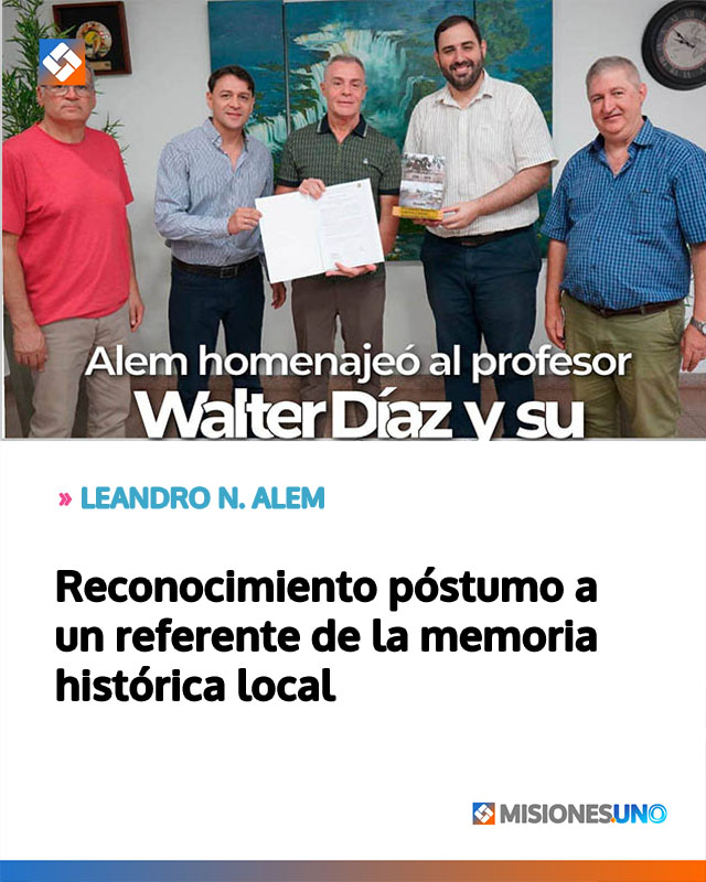 Reconocimiento póstumo a un referente de la memoria histórica local