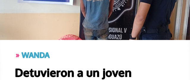 WANDA: Detuvieron a un joven con antecedentes tras ser sorprendido llevando un canasto de ropas robadas