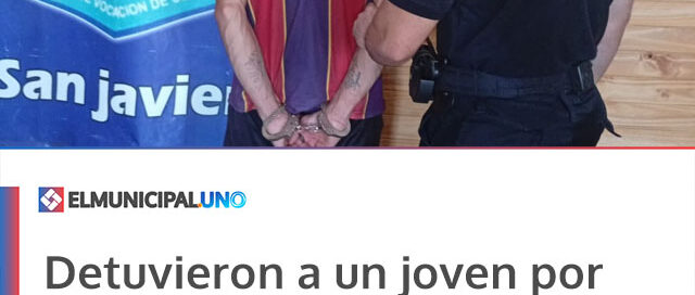 Detuvieron a un joven por varios hurtos en San Javier y recuperaron objetos sustraídos