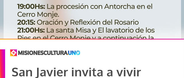 San Javier invita a vivir una Semana Santa con propuestas de fe, tradición y cultura