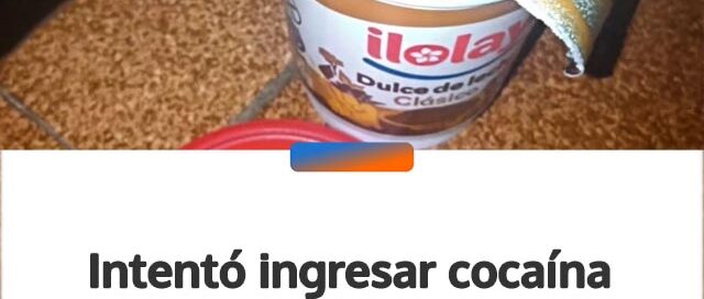 Intentó ingresar cocaína oculta en un pote de dulce de leche para dos detenidos en San Javier